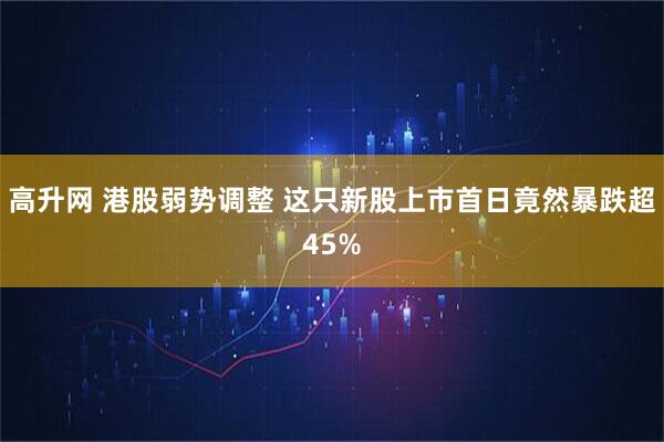 高升网 港股弱势调整 这只新股上市首日竟然暴跌超45%